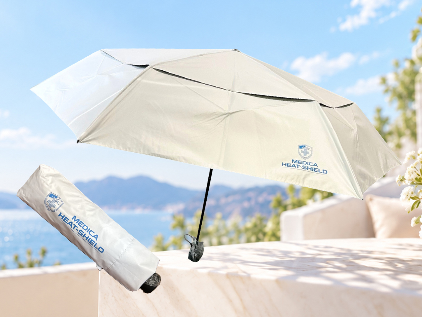 Comfortable shade under MEDICA-HEAT SHIELD®