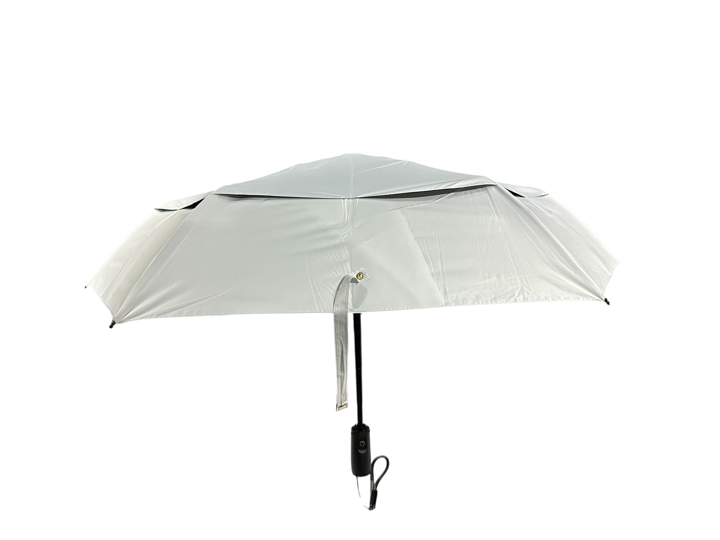 WITH FAN — heat-shielding umbrella with built-in fan